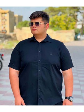 پیراهن آستین کوتاه مشکی کد 2803